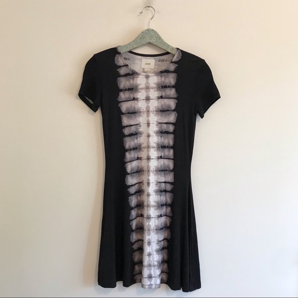 Maeve | Tie Dye Black Shift Dress - Picture 1 of 7